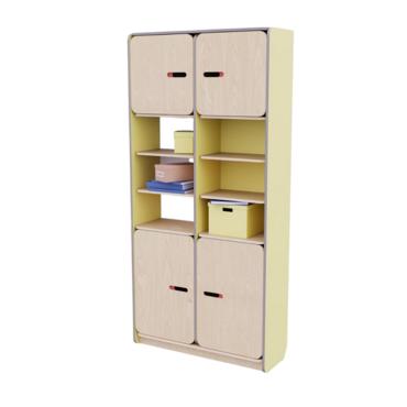 Рабочий стеллаж для воспитателя из коллекции «НЕГА» (цвет желтый) - «globural.ru» - Краснознаменск