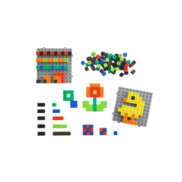 Кубики соединяющиеся 1 см. Набор с основанием и карточками. - «globural.ru» - Краснознаменск