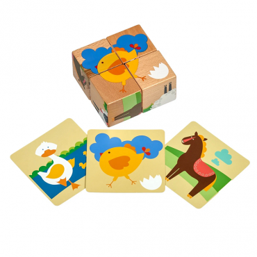 Деревянные кубики "Ферма" - «globural.ru» - Краснознаменск