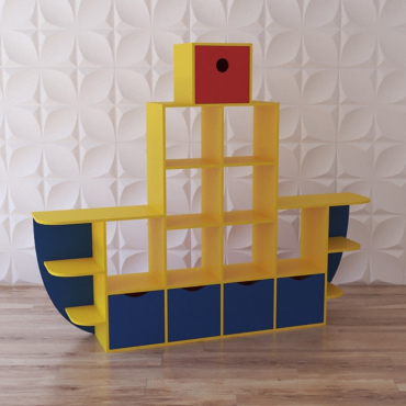 Стеллаж для игрушек "Пароход" - «globural.ru» - Краснознаменск