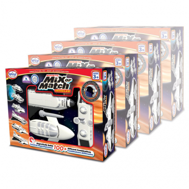 Магнитный конструктор Транспорт "Смешай и собери". Серия Космос Комплект на группу - «globural.ru» - Краснознаменск