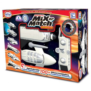 Магнитный конструктор Транспорт "Смешай и собери". Серия Космос   Стартовый набор - «globural.ru» - Краснознаменск