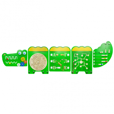 Тактильно-развивающая панель «Крокодил Дилли» - «globural.ru» - Краснознаменск