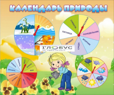 Стенд "Календарь природы" (вариант 1) - «globural.ru» - Краснознаменск