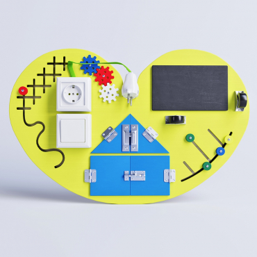 Бизиборд "Большое жёлтое сердце" - «globural.ru» - Краснознаменск