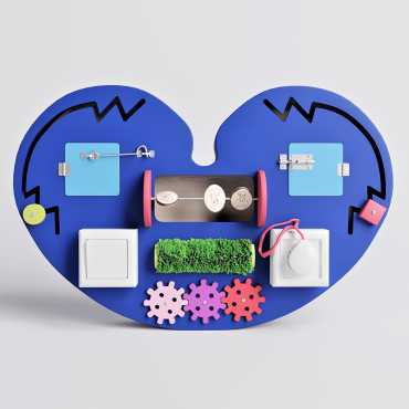 Бизиборд "Большое синее сердце" - «globural.ru» - Краснознаменск