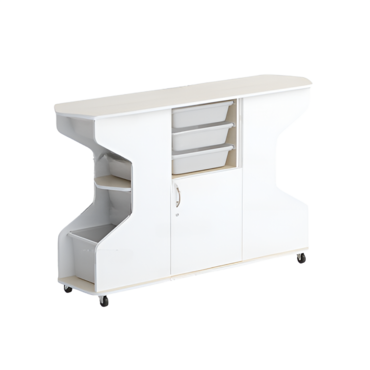 Стеллаж Робик 002 (дуб молочный/белый) - «globural.ru» - Краснознаменск