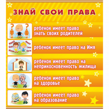Стенд "Знай свои права" - «globural.ru» - Краснознаменск