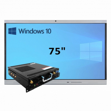 Интерактивная панель 75" (встроенный ПК, Win10, Intel i5) - «globural.ru» - Краснознаменск