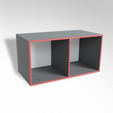 Открытая настенная полка-2-х секционная ТР2 ЛДСП  - «globural.ru» - Краснознаменск