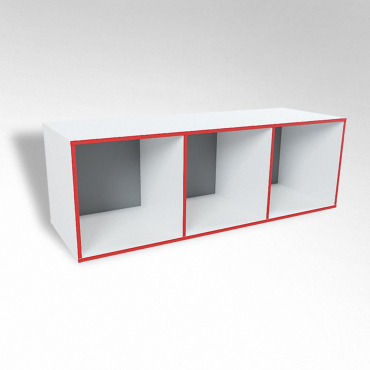 Открытая настенная полка-3-х секционная ТР3 ЛДСП  - «globural.ru» - Краснознаменск