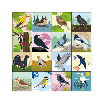 Коврик для логобота Пчелка "Птицы" - «globural.ru» - Краснознаменск