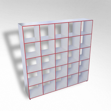 Шкаф открытый многосекционный ТР25 ЛДСП - «globural.ru» - Краснознаменск