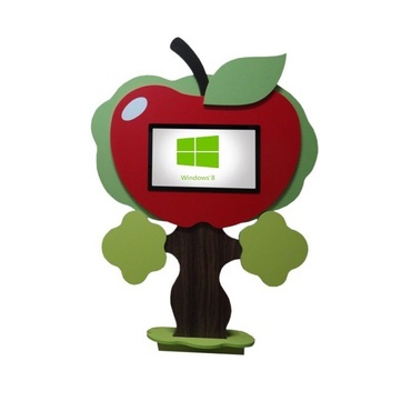 Интерактивная напольная пристенная доска «Яблоко» - «globural.ru» - Краснознаменск