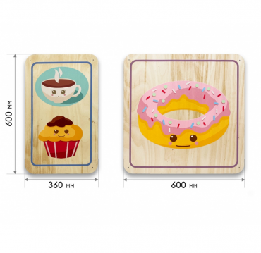 Набор стеновых панелей «Милая еда - Завтрак» - «globural.ru» - Краснознаменск